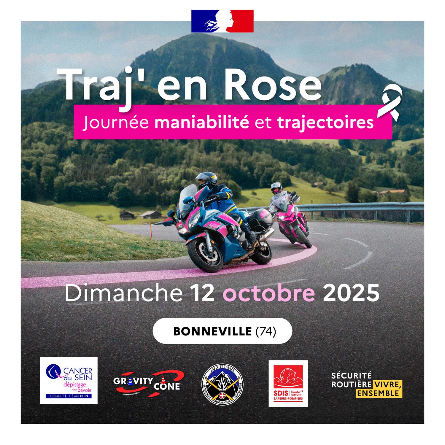 Affiche Tra'en rose