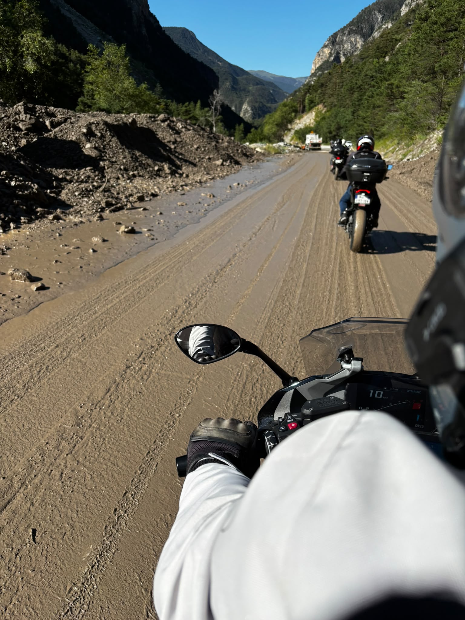 Route boueuse